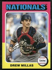 2024 Topps Heritage High Number - Drew Millas #613 (RC) - Nationals