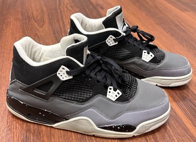 Nike Air Jordan 4 IV Retro Fear Black White Sneakers FQ8138-002 Men Size 13