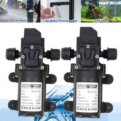 #ad #ad 1 2Pcs 130PSI High Pressure RV Water Pump Diaphragm DC 12V Self Priming 72W $14.99
