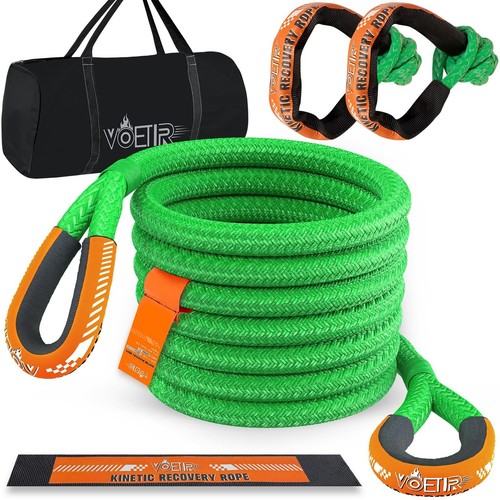 Kinetic Recovery Tow Rope: 1-1/8" X 20ft 48000LBS Snatch Strap With - View #5