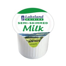 Lakeland UHT Semi Skimmed Milk Pots Milk Jiggers 120 x 12ml Portions