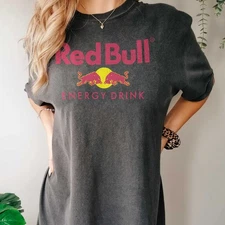 Red Bull T-Shirt – Racing Energy Drink Logo Tee S-5XL