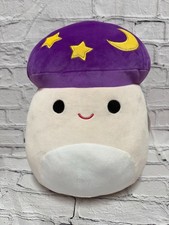 NWT Squishmallows 12" Carina the Mushroom Halloween Purple Wizard Plush RARE