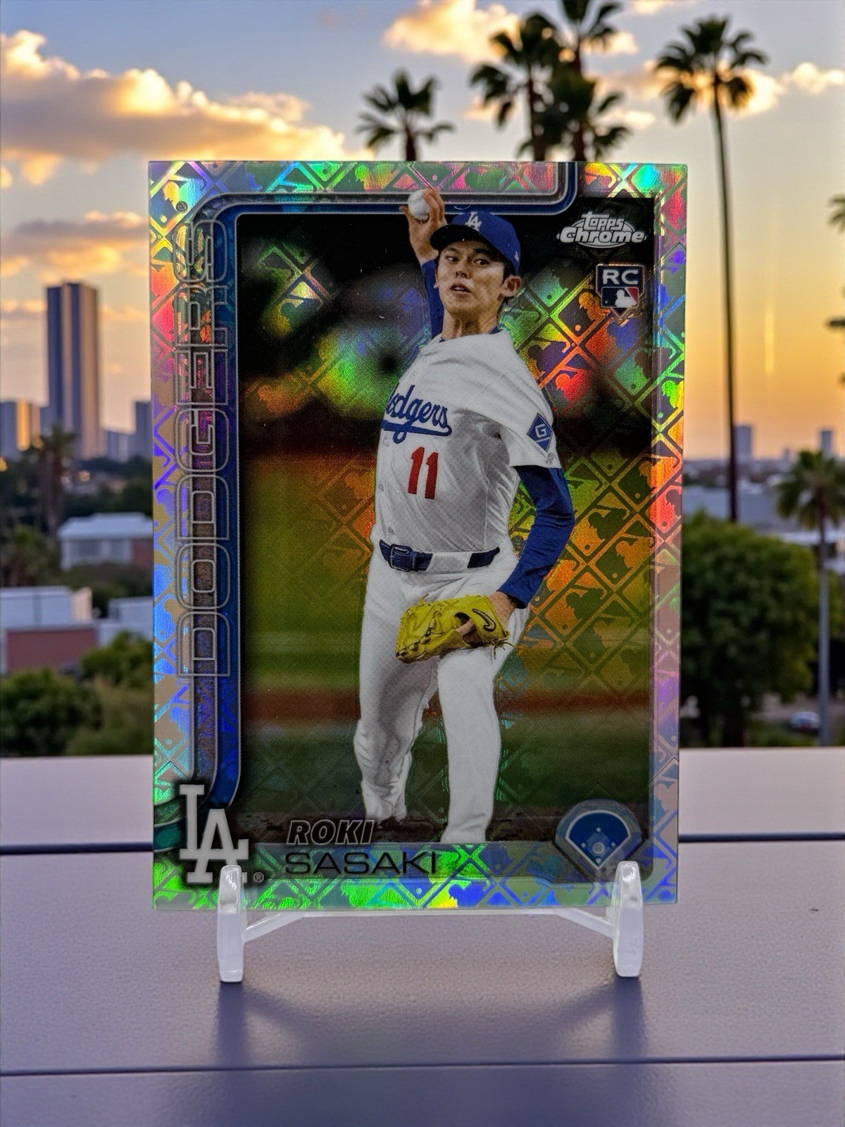 2025 Topps Chrome Logofractor Edition - Roki Sasaki #217 (RC)