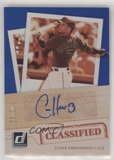2021 Panini Donruss Classified Signatures Blue 3/99 Cesar Hernandez Auto 09q4