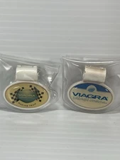 2 Original Viagara Stethoscope ID Tag Pfizer Bag Necklace Charm Gag Gift