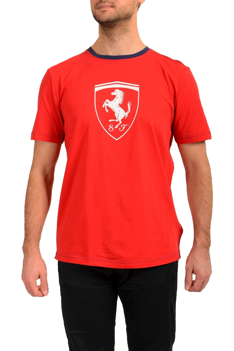 T-shirt Ferrari Scuderia Officiel Formule 1 large Homme Rouge Noir - Prêt-à-Porter