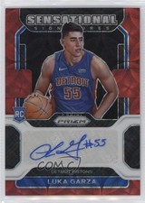 2021-22 Panini Prizm Sensational Signatures Choice Luka Garza Rookie Auto RC 0c6