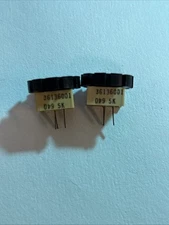Pair Vintage CTS 5k Ohm Thumbwheel Potentiometers Linear Taper 36136001 
