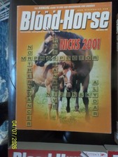 THE BLOOD-HORSE~NICKS 2001~THE ANNUAL GUIDE TO SIRE & BROODMARE SIRE CROSSES~BK