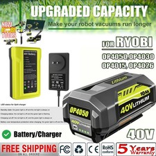 OP4050 For Ryobi 40 Volt OP4060 OP4030 OP4040 RY40250 10.0Ah Battery / Charger