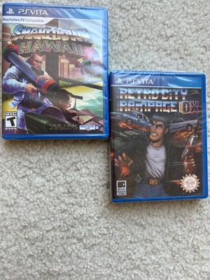 Shakedown Hawaii+Retro City Rampage Playstation PS Vita Games Lot new SEALED