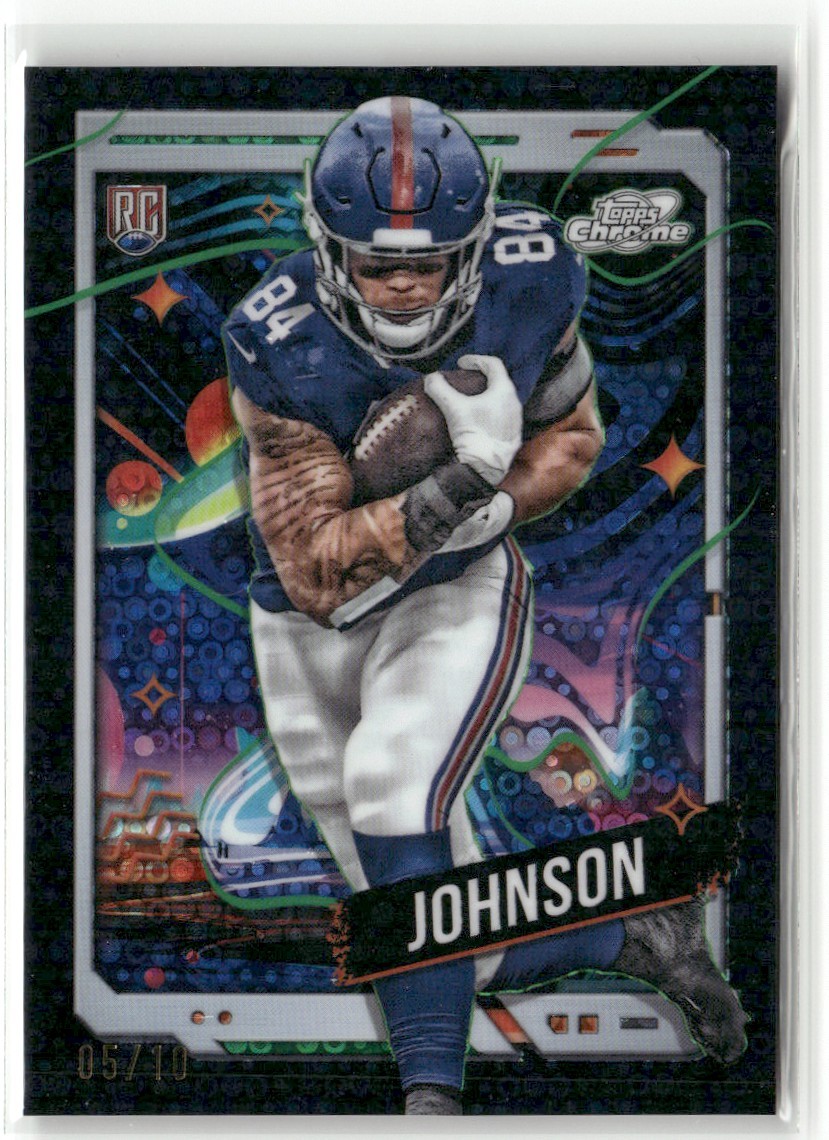 Theo Johnson Topps Cosmic Chrome #171 Black Eclipse