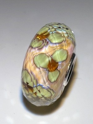  Neu Original Elfbeads Sunny Fieldstone Fractal Passt Trollbeads Ohm Pandora
