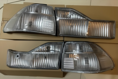 Crystal Clear Lens Rear Tail Lights for 1998-2000 Honda Accord