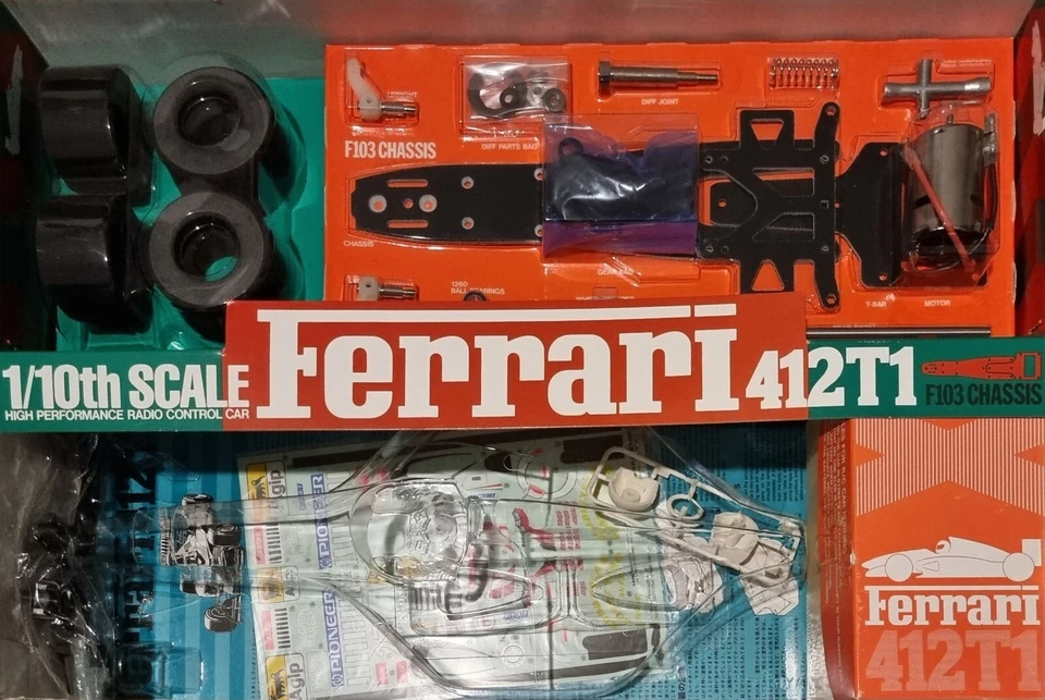 Tamiya Ferrari 412T1 - 58142 1994 J. Alesi N.Larini VINTAGE - Bild 2 von 4