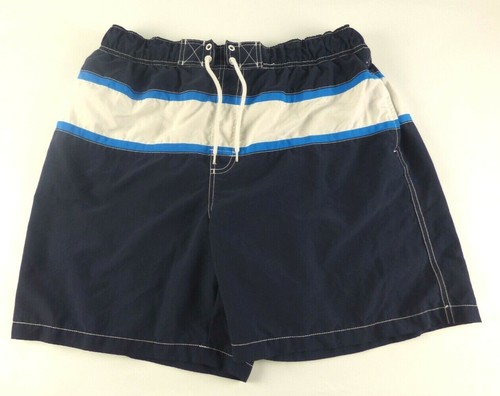 White Stripped SWIM TRUNKS SIZE L 36-38 