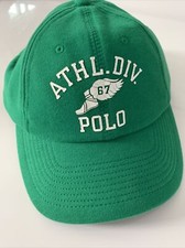 New Polo Ralph Lauren Mens Authentic Baseball Adjustable Green One Size Cap Hat