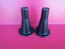 BED FRAME FEET Set Of 2 4" Tall 2.5" Risers Glides Plastic Center Rail Supports