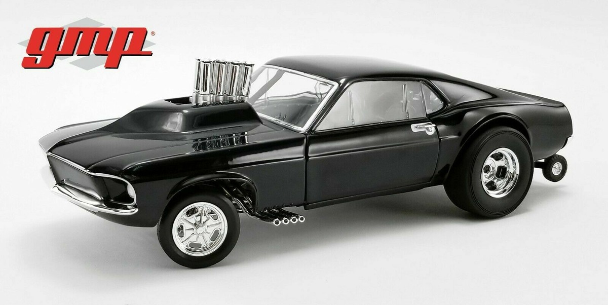 Mustang BOSS 1969 1/18サイズ gmp 1969 MUSTANG BOSS GASSER TRIPLE GLOSS BLACK 1/18 DIECAST GMP