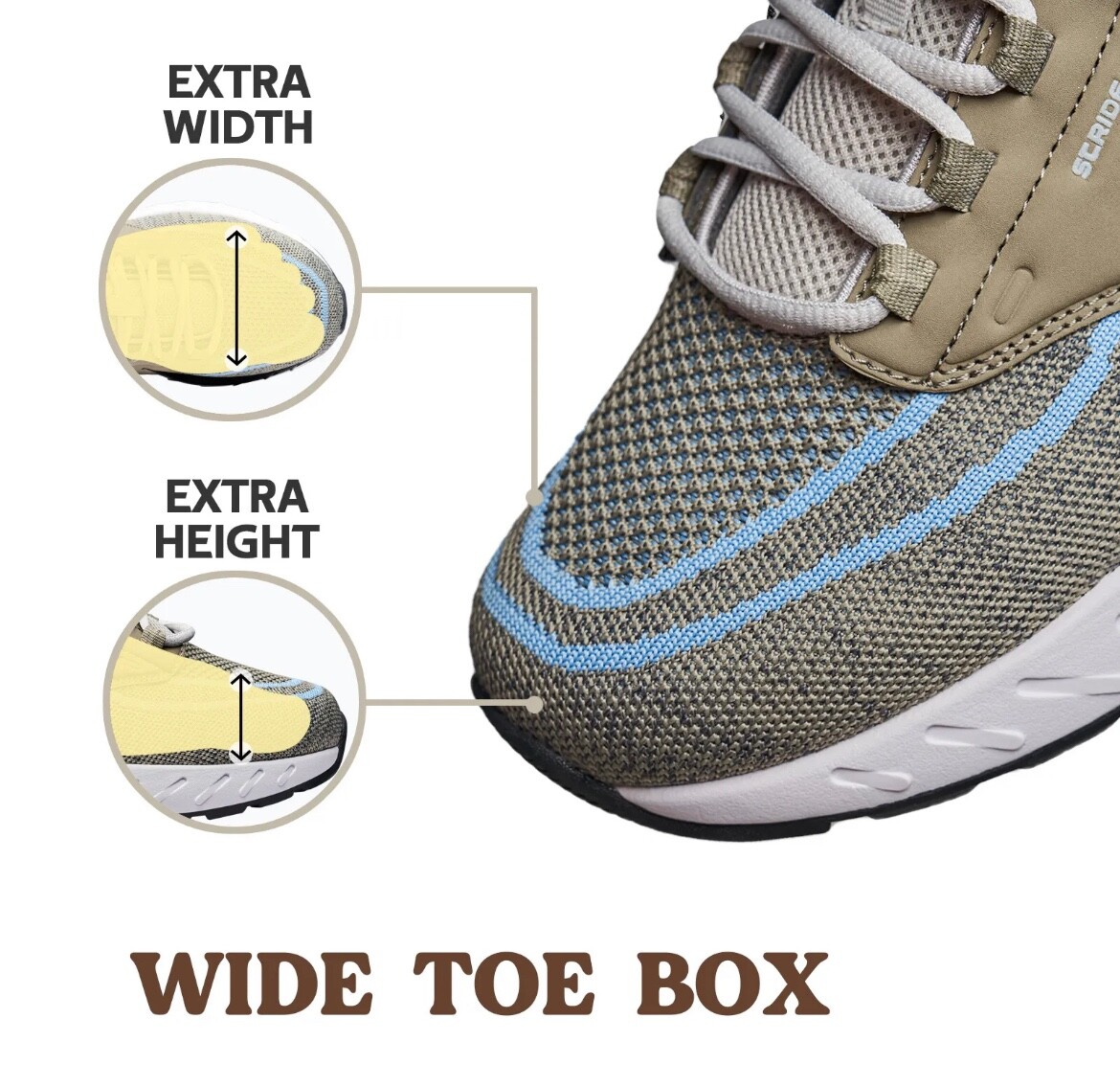 FitVille Men's Extra Wide Sneakers for Flat Feet Stride Core Wide Running Shoes eBay