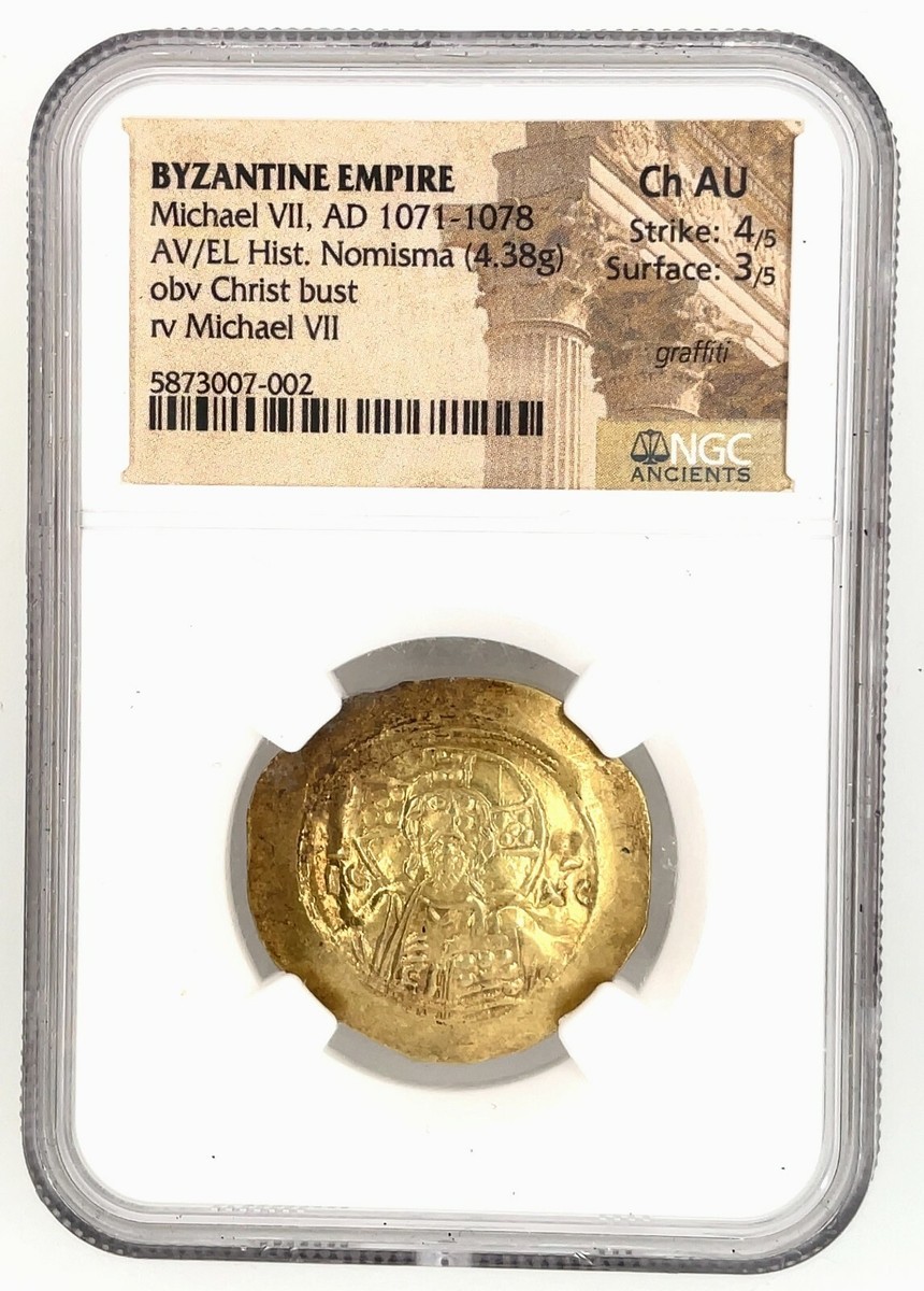 BYZANTINE EMPIRE MICHAEL VII, AD 1071-1078 NGC AU ~ ANCIENT