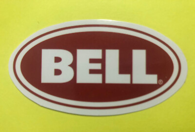 BELL HELMETS Sticker.  *Glossy*Finish. Aprox Size: 2.5 inch Oval Self Adhesive