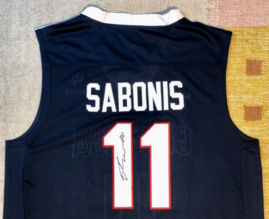 Domantas Sabonis Signed Autograph Gonzaga Bulldogs NCAA Jersey NBA