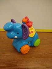 Fisher-Price Amazing Animals Press And Go Elephant Musical Action Toy 2008 WORKS