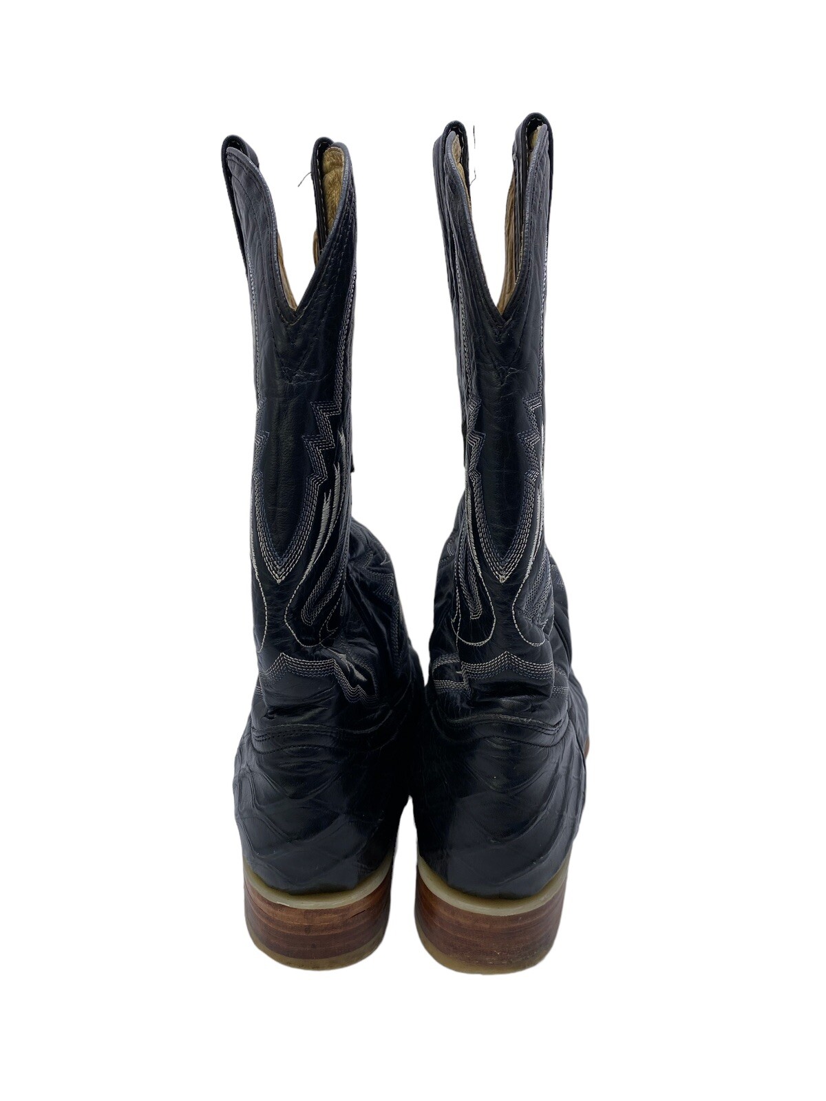 WHITE DIAMONDS MENS POINTED TOE EXOTIC LEATHER COWBOY BOOTS SIZE 8 eBay