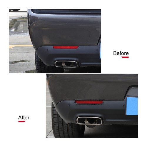 Pair Front Fog Light Lamp Trim Cover Sticker Decor For Dodge Challenger 2015-19