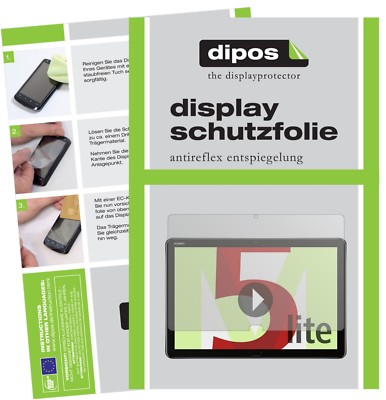2x Schutzfolie für Huawei MediaPad M5 Lite matt Displayschutzfolie Folie Display