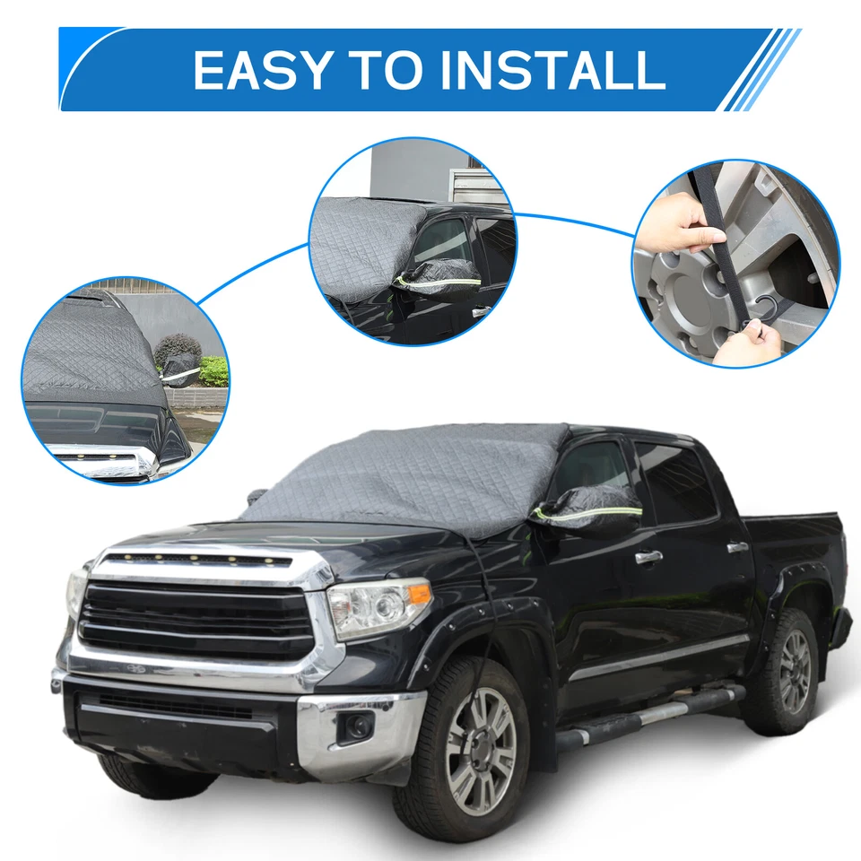 Protetor de proteção contra geada para pára-brisa compatível com Toyota Tundra 2007-2021 - Imagem 3 de 4