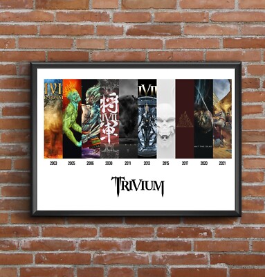 Trivium - Diskografie - Multi Album Kunst Poster Druck - tolles Weihnachtsgeschenk