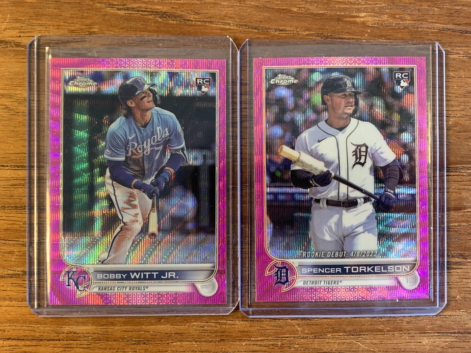 2022 Topps Chrome Update Pink Wave Refractor--You Pick--Complete Your Set - Image 2 of 2