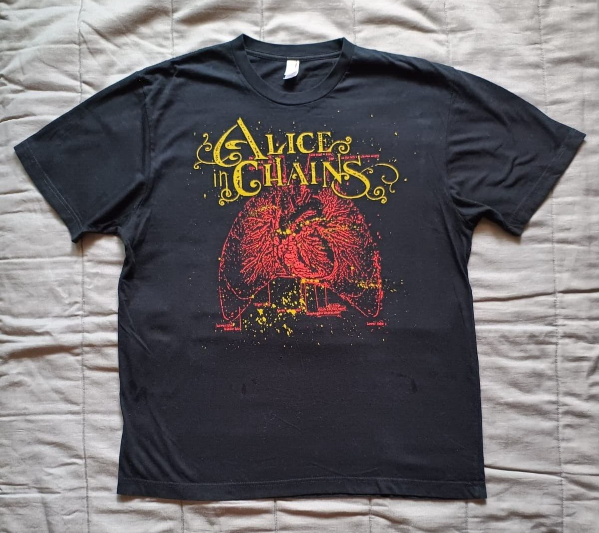 ALICE IN CHAINS - T-Shirt Grunge VTG Tour - Concert AIC - Anvil 