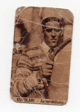 TAZIO NUVOLARI - MOTORING - Sticker - Cardboard Figurine - PREWAR
