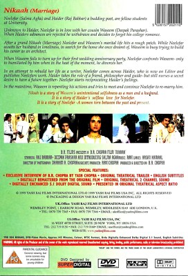 NIKAAH RAJ BABBAR SALMA AGHA NEW BOLLYWOOD DVD ENGLISH