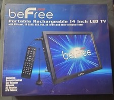 NEW beFree Sound Portable Rechargeable 14 Inch LED TV with HDMI, SD/MMC USB VGA
