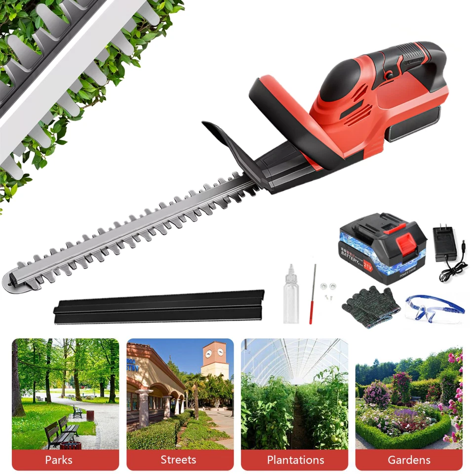 22'' Electric Hedge Trimmer Cordless Power Hedge Trimmer with Battery & Charger - Image 3 of 4
