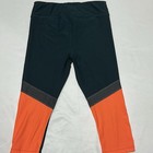 Under Armour Leggings Capris Womens Medium Green Heat Gear Activewear Running