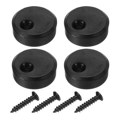 4Stk Anti-Jump Disk Block Schiebe Scheunen Tür Hardware Anti-Skip Pads Schwarz