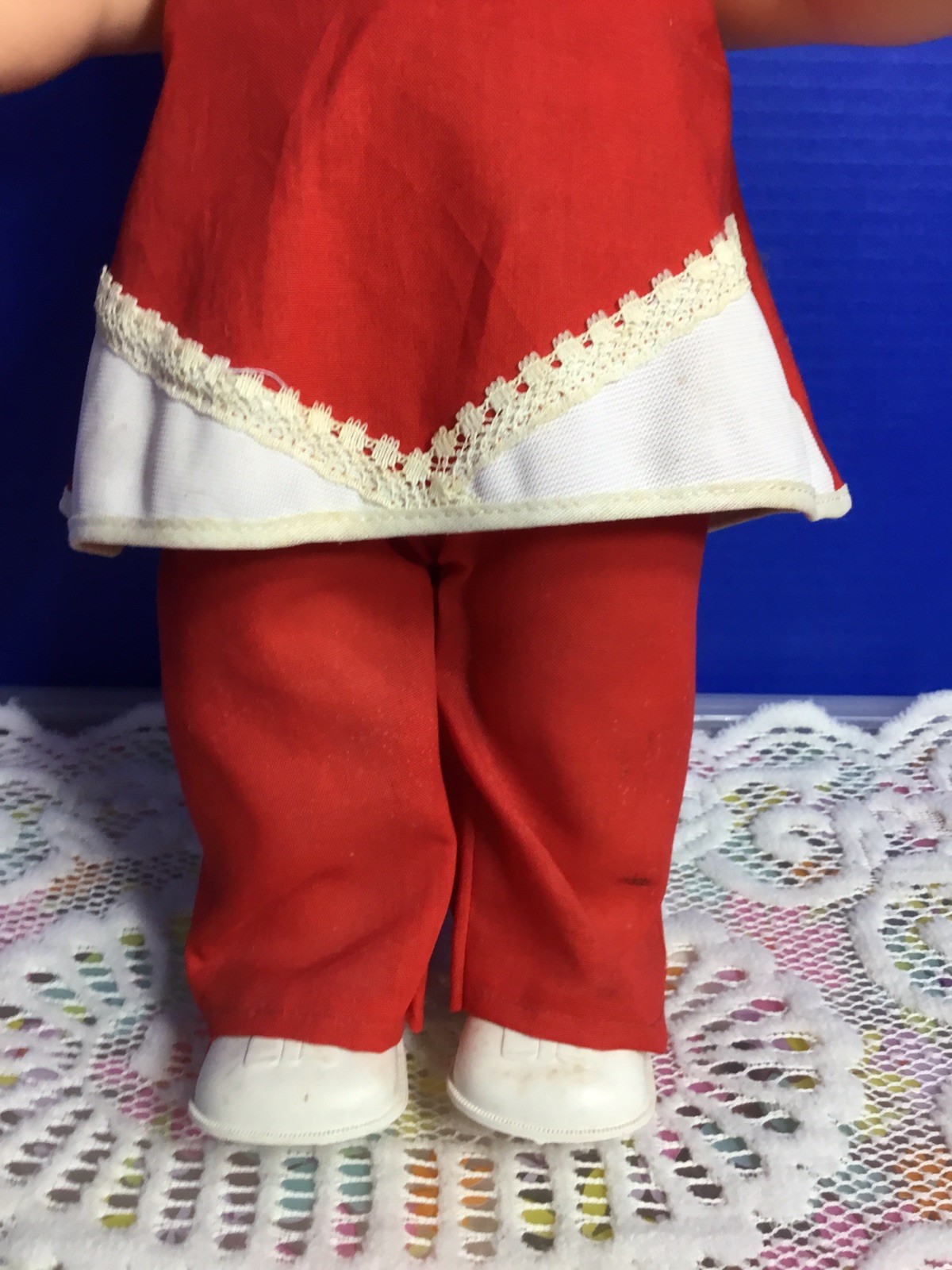 Vintage 1960’s Cameo 14” Kewpie Doll Original Outfit And Sox And Shoes