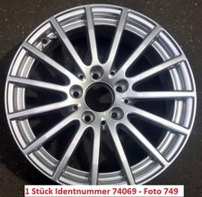 Mercedes W205 6,5x16"Zoll ET38 Alufelge original 2054012502 1 Stück ohneNK (749) Mercedes W205 6,5x16"Zoll ET38 Alufelge original 2054012502 1 Stück ohneNK (749)