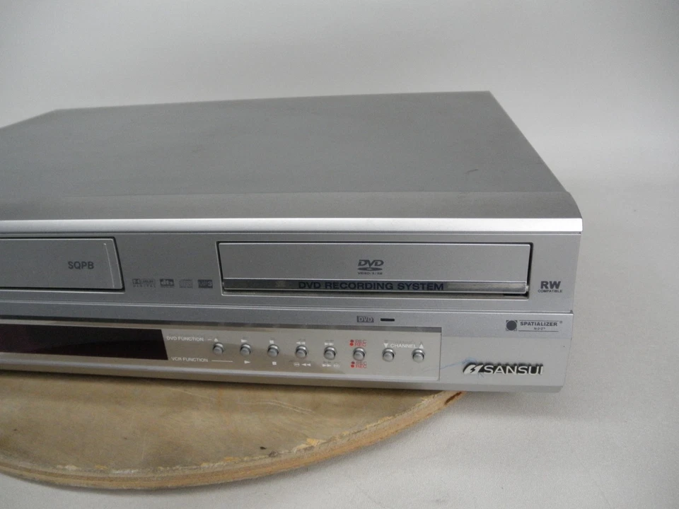 Sansui DVD Recorder/VCR DVD/VHS Combo Model VRDVD4005 w/Remote Player - TESTED - Image 3 of 4