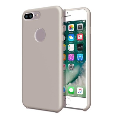 Hülle für iPhone 7 Plus Glatt Flüssig Silikon Kiesel