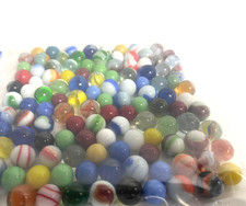 118 Vintage Marbles Mixed Lot Old Glass Swirls Cats Eyes Unsorted