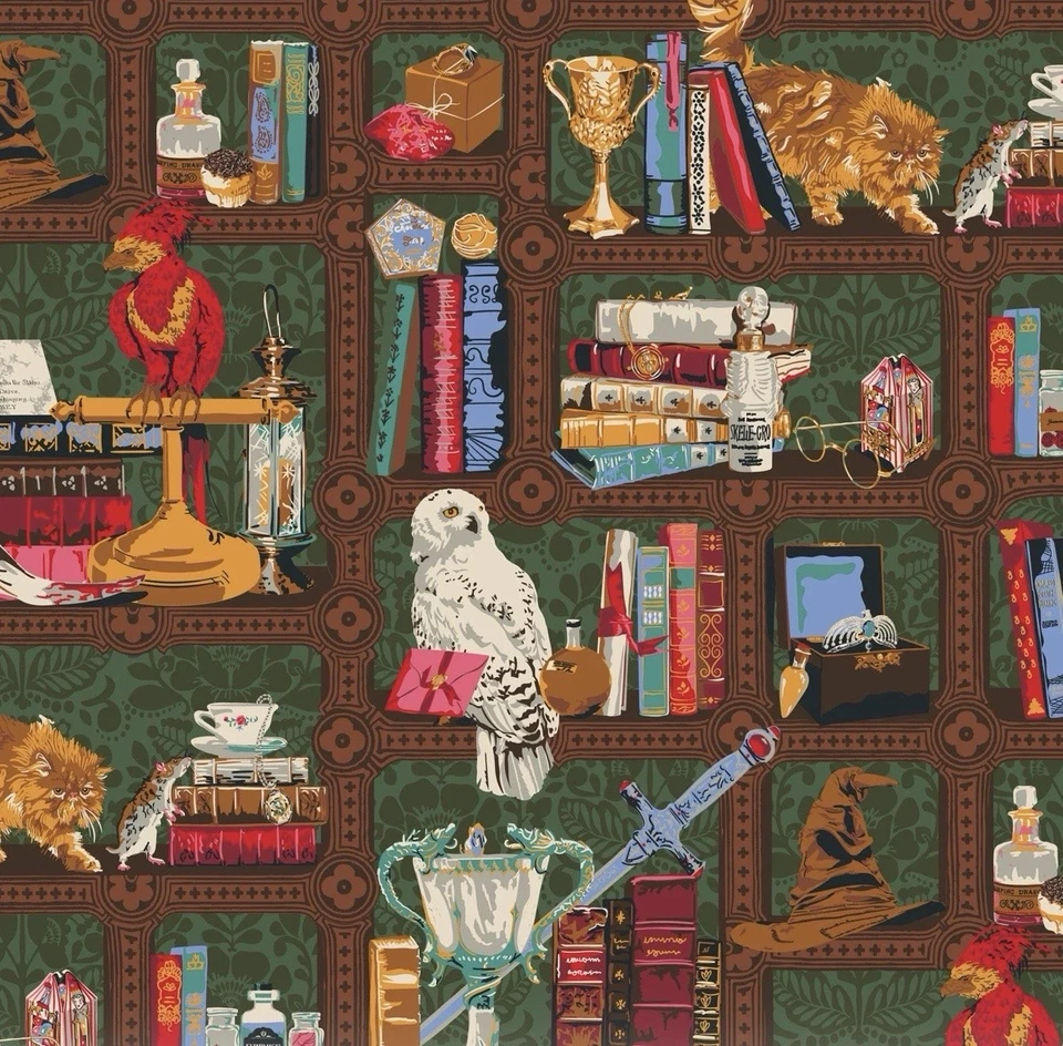 Vera Bradley 哈利波特霍格沃茨图书馆大号拉链托特包限量版全新带标签 — 第 3/4 张图片