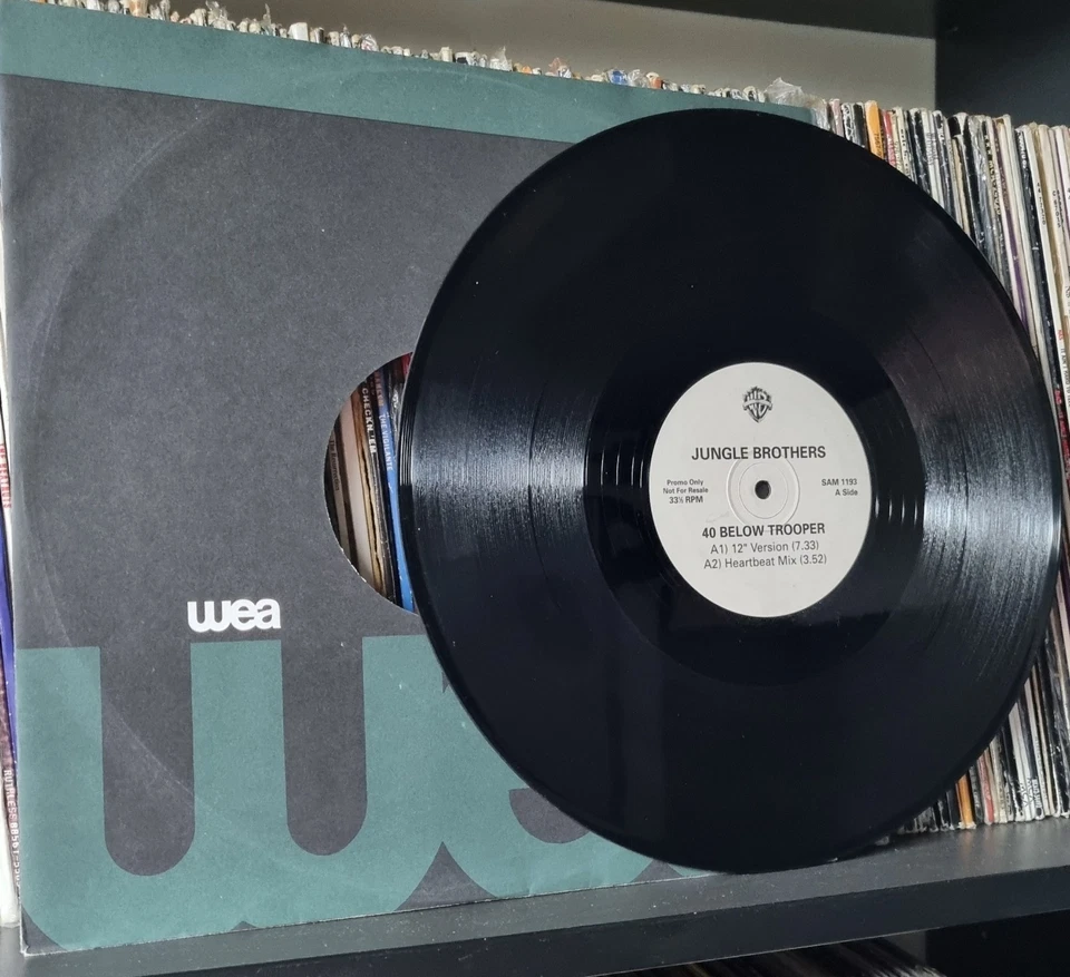 Jungle Brothers – 40 Below Trooper (Warner Bros.) 1993 UK Promo RARE 12" - Image 3 of 4