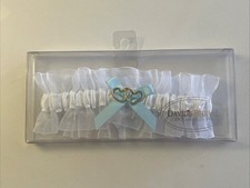 David  s Bridal Wedding White Garter Small